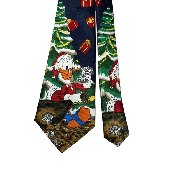 Mickey Unlimited Donald Duck Christmas Tree Tie Vintage - Picture 2 of 6